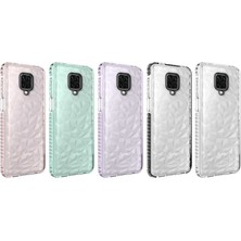 Case World Xiaomi Note 9 Pro Kapak Prizma Darbe Emici Arkası Şeffaf Silikon Kılıf - Beyaz