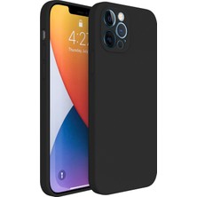 FitCase iPhone 13 Pro Max Kılıf Fitcase Premiums Silikon Arka Kapak Siyah