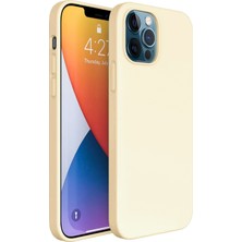 FitCase iPhone 12 / 12 Pro Kılıf Fitcase Premiums Silikon Arka Kapak Gold