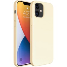 FitCase iPhone 12 Mini Kılıf Fitcase Premiums Silikon Arka Kapak Gold
