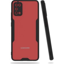 FitCase Samsung Galaxy A02S (A025) Kılıf Platin Matte Silikon Arka Kapak Siyah