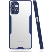 FitCase Samsung Galaxy A72 Kılıf Platin Matte Silikon Arka Kapak Lacivert