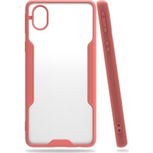 FitCase Samsung Galaxy A01 Core (A013) Kılıf Platin Matte Silikon Arka Kapak Pembe