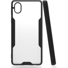 FitCase Samsung Galaxy A01 Core (A013) Kılıf Platin Matte Silikon Arka Kapak Siyah