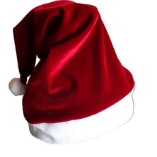 Alışveriş Çok Kolay Noel Baba Şapkası (Kadife)