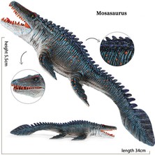 Sinley 34CM Simülasyon Jurassic Mosasaur Modeli Oyuncak Hediye (Yurt Dışından)