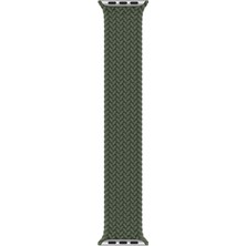 AktarMobile Apple Watch 7 - 45 mm Uyumlu Örgü Solo Loop Kordon Medium (14,7 Cm) Kayış
