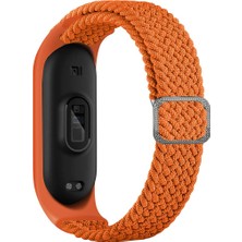 AktarMobile Xiaomi Mi Band 4 Uyumlu Kordon Örgü Loop Kayış Metal Tokalı Bileklik Elastik Ayarlanabilir