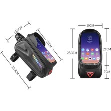 Wheel Up Bisiklet Çantası Bisiklet Ön Tüp Çanta Su Geçırmez Mtb Çerçeve Gidon Telefon Kılıfı 7.0 Inç Dokunmatik Ekran Telefon Kılıfı Aksesuarları (Yurt Dışından)