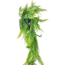 Nettenevime Yapay Çiçek Siyah Saksıda Sarkan Çiçek Boston Fern