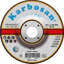 Karbosan 115X6.4X22.23 Nk Metal Taşlama Diski 5 Adet