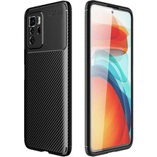 CoverZone Oppo A16 Kılıf Kılıf Karbon Delüx Tpu Silikon Siyah