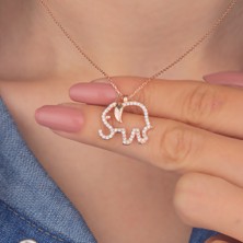 Miavi Silver 925 Ayar Gümüş Fil Kolye