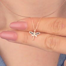 Miavi Silver 925 Ayar Gümüş Oniks Taşlı Mini Yusufçuk Kolye