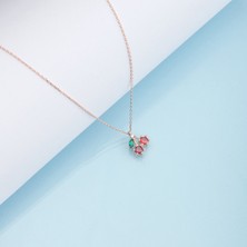 Miavi Silver 925 Ayar Gümüş Kiraz Kolye