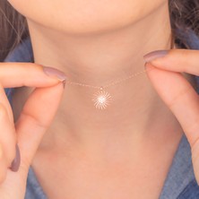 Miavi Silver 925 Ayar Gümüş Güneş Kolye