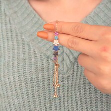 Miavi Silver 925 Ayar Gümüş Mix Taşlı Asansörlü Yıldızlar Bileklik