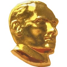 Ata Tanıtım Altın Kaplama Atatürk Rozeti 12AR