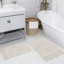 Rovigo Home Dijital Baskılı 2'li Banyo Paspas Takımı RVG5138
