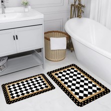 Rovigo Home Dijital Baskılı 2'li Banyo Paspas Takımı RVG5146