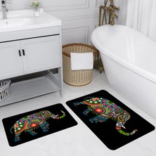 Rovigo Home Dijital Baskılı 2'li Banyo Paspas Takımı RVG5153
