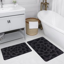 Rovigo Home Dijital Baskılı 2'li Banyo Paspas Takımı RVG5155
