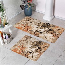 Rovigo Home Dijital Baskılı 2'li Banyo Paspas Takımı RVG5196