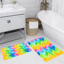 Rovigo Home Dijital Baskılı 2'li Banyo Paspas Takımı RVG5222