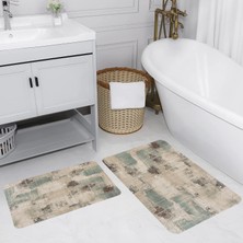 Rovigo Home Dijital Baskılı 2'li Banyo Paspas Takımı RVG5228