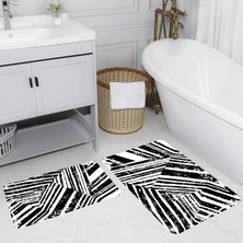 Rovigo Home Dijital Baskılı 2'li Banyo Paspas Takımı RVG5229-HS560