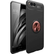 Kvy Xiaomi Mi A1 Yüzüklü Manyetik Ravel Kılıf Siyah Bronz