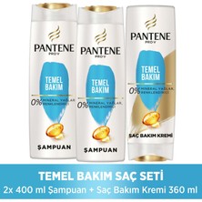 Pantene Klasik Bakım Seti Şampuan 400 ml X2 Adet + Saç Bakım Kremi 360 ml