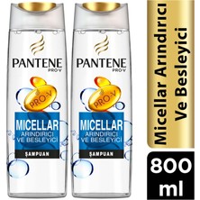 Pantene Şampuan Micellar Water 400 ml X2 Adet