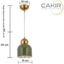 Çakır Aydınlatma Kolye Tekli Metal Sarkıt Avize