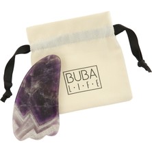 Buba Life Doğal Güzellik Seti | Ametist Gua Sha & Yüz Fırçası