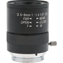 Prettyia 1/3 "cs Montaj 3.5-8mm F1.4 Manuel Iris Lens Cctv Endüstriyel Kamera Için (Yurt Dışından)