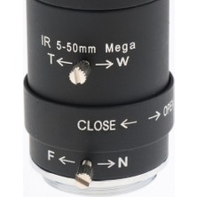 Prettyia 5MM-50MM 1/3 "f1.6 Manuel Iris Lens Cs Dağı Güvenlik Cctv Kamera Için (Yurt Dışından)