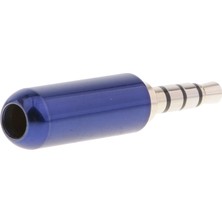 Prettyia Metal 4 Kutup 3.5mm Erkek Onarım Kulaklık Fiş Mavi Mavi (Yurt Dışından)