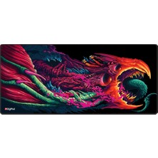 Digipod Gaming Mousepad Oyuncu Mouse Pad 90X40 Xxl Büyük Oyuncu Mousepad Kaymaz Taban Dikişli 4mm Kalınlık