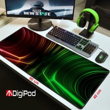 Digipod Gaming Mousepad Oyuncu Mouse Pad 90X40 Xxl Büyük Oyuncu Mousepad Kaymaz Taban Dikişli 4mm Kalınlık