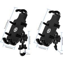 Wuppen CS-1205A1 Tüm Alüminyum Alaşım Motosiklet Navigasyon Braketi Telefon Tutucu (Yurt Dışından)