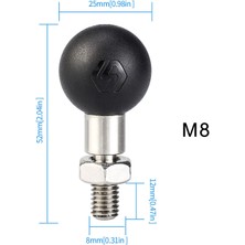 Wuppen PJ-416A1 YF-213 Motosiklet Dikiz Aynası Mount M8 Braketi Sabit Top Kafa (Yurt Dışından)