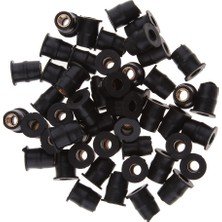 Homyl 50 x Motosiklet Ön Cam Cıvata Seti Kauçuk Kuyu Somun M5 (Yurt Dışından)