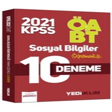 Yediiklim Yayınları Yediiklim Yayınları 2021 ÖABT Sosyal Bilgiler Öğretmenliği Tamamı Çözümlü 10 Deneme