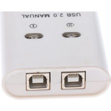 Prettyia USB Manuel Paylaşım Anahtarı, 2 Bağlantı Noktaları Hub Kvm Pc Tarayıcı Yazıcı Için Anahtarları (Pack White (Yurt Dışından)