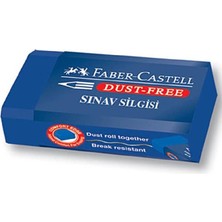 Faber-Castell Orta Boy Sınav Silgisi Mavi Tekli