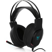 Rowl Rgh-01 Tyto Siyah USB 7.1 Surround Rgb Gaming Mikrofonlu Oyuncu Kulaklığı