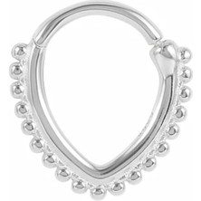 Bylin 925 Ayar Gümüş Damla Kilitli Piercing