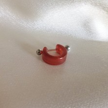 Bylin Cerrahi Çelik Barlı Kahve Rengi Piercing