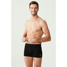 U.S. Polo Assn. 80173 Erkek 3'lü Boxer - Siyah